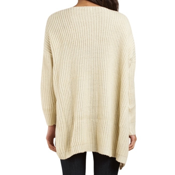 TOBI Spring Equinox Cream Button Front Cardigan Sweater Womens Size S - Picture 5 of 12